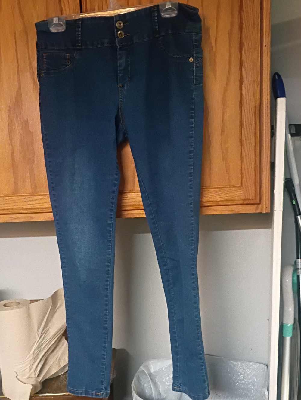 Women’s MY FIT Jeans Stretch Skinny Jeans - Blue USA 14/20